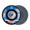 Pferd 4-1/2" x 5/8-11 Thd. POLIFAN Flap Disc - Z SG POWER STEELOX, Zirconia, 80 Grit, Conical 62324 - alternate 1